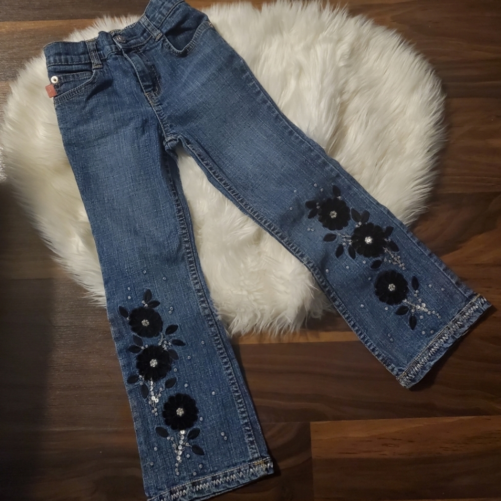 Unique find! Bongo Embroidered Jeans for Girls